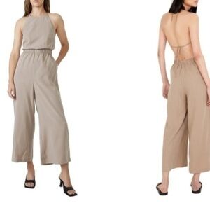 Wide Leg Halter Jumpsuit